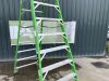 UNRESERVED Little Giant 3.8M 8 Step Fibreglass Podum Ladder - 5