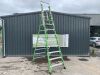 UNRESERVED Little Giant 3.8M 8 Step Fibreglass Podum Ladder - 2