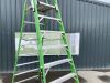 UNRESERVED Little Giant 3.8M 8 Step Fibreglass Podum Ladder - 5