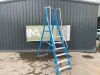 UNRESERVED Lyte 2.47M 7 Step Fibreglass Platform Ladder - 2