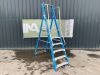 UNRESERVED Lyte 2.26M 6 Step Fibreglass Platform Ladder - 2
