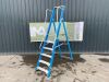 UNRESERVED Lyte 2.26M 6 Step Fibreglass Platform Ladder