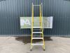 UNRESERVED Clow 1.39M 5 Step Fibreglass Podium Ladder - 3