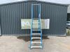 UNRESERVED Lyte 2.7M 8 Step Fibreglass Platform Ladder - 3