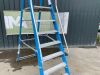 UNRESERVED Lyte 2.7M 8 Step Fibreglass Platform Ladder - 5