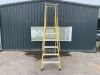 UNRESERVED Clow 1.68M 6 Step Fibreglass Platform Ladder - 2