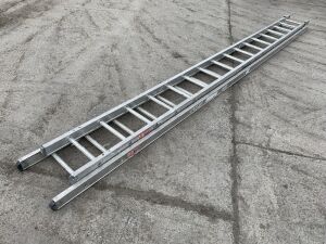 UNRESERVED Aluminium 2 Stage Extension Ladder