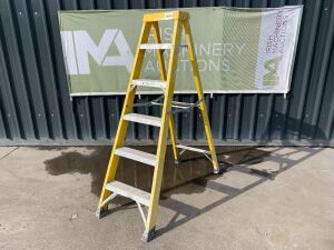 UNRESERVED Clow 1.6M 6 STep Fibreglass Step Ladder