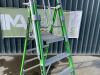 UNRESERVED Little Giant 1.15M 4 Step Fibreglass Platform Ladder - 5