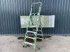 UNRESERVED Little Giant 1.15M 4 Step Fibreglass Platform Ladder