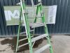 UNRESERVED Little Giant 1.15M 4 Step Fibreglass Platform Ladder - 5