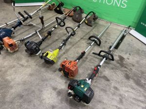 UNRESERVED 6 x Petrol Grass Strimmers & 1 x Pole Hedge Clippers