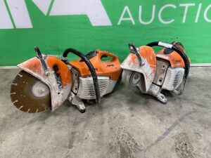 UNRESERVED 2 x Stihl TS410 Petrol Consaw