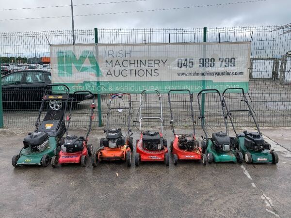 UNRESERVED 7 x Petrol Lawnmowers