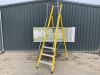 UNRESERVED Clow 1.68M 6 Step Fibreglass Platform Stepladder