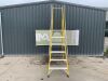 UNRESERVED Clow 1.68M 6 Step Fibreglass Platform Stepladder - 3