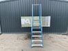 UNRESERVED Lyte 2.47M 7 Step Fibreglass Platform Stepladder - 3