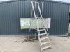 UNRESERVED Lyte 2.7M 8 Step Aluminium Platform Stepladder - 2