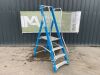 UNRESERVED Lyte 1.84M 4 Step Fibreglass Platform Stepladder - 2