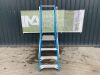 UNRESERVED Lyte 1.84M 4 Step Fibreglass Platform Stepladder - 3