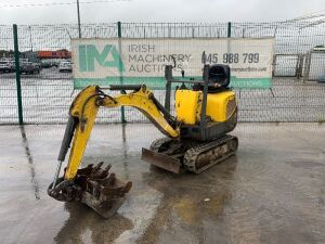 2014 Wacker Neuson 803 Micro Excavator c/w 3 x Buckets