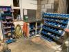 3 x Sections Of Blue Storage Bins & Contents