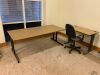 2 x Office Tables and Swivel Chair - 2