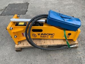 UNUSED Kabonc KBKC-45 Hydraulic Breaker c/w Chisel & Pipes