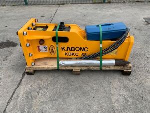 UNUSED Kabonc KBKC68 Hydraulic Breaker c/w Chisel & Pipes