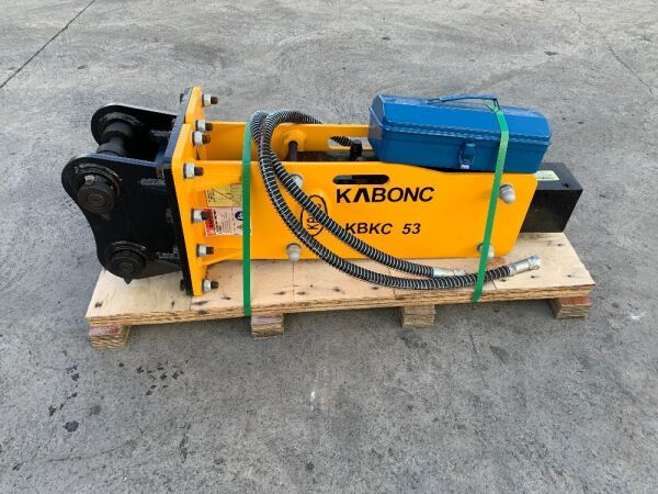 UNUSED Kabonc KBKC53 Hydraulic Breaker c/w Chisel & Pipes