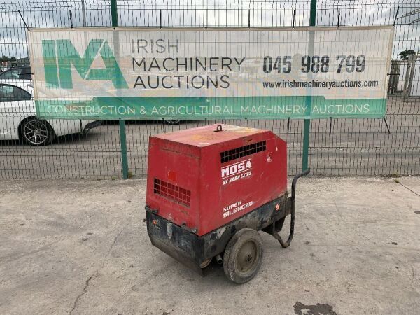 Mosa GE6000SX/GS Portable 6KVA Diesel Generator - 4179Hrs