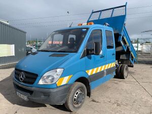 UNRESERVED 2008 Mercedes-Benz Sprinter 411 D/36 CDI Crew Cab Tipper