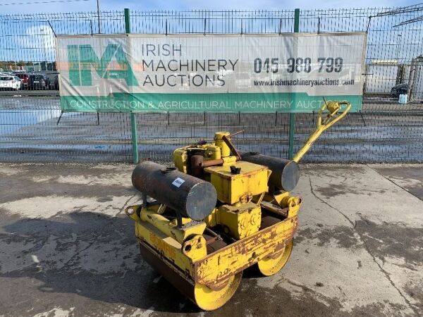 UNRESERVED Bomag Twin Drum Pedestrian Diesel Roller c/w Handle