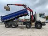 2013 DAF 85.410 8x4 32T Grab Truck c/w Palfinger Epsilon M1250 Extendable Crane - 10
