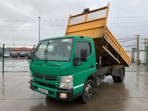 UNRESERVED 2014 Mitsubishi Canter Fuso 7C18 Twin Wheel Tipper