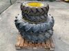 Complete Set Of Agri Tyres x 4 To Suit John Deere 3036E - 4