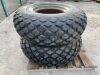 UNRESERVED 2 x Flotation Tyres To Suit Massey Ferguson