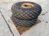 2 x Goodyear All Weather Rear Tyres For Massey Ferguson - 4