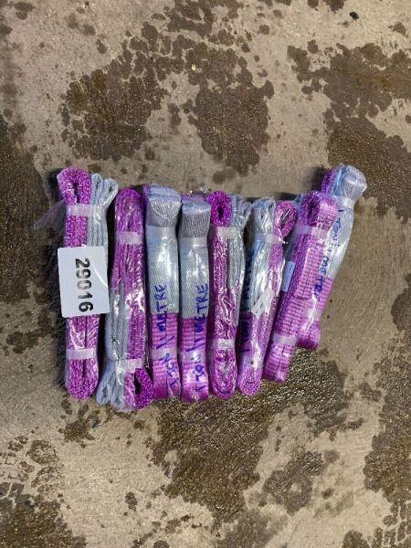 8 x Purple 1T/1M Lifting Slings