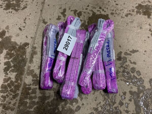 8 x Purple 1T/1M Lifting Slings