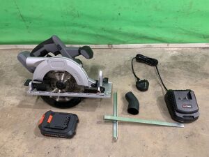 NEW/UNUSED MXTOVEL 20V Cordless Circular Saw c/w Battery & Charger