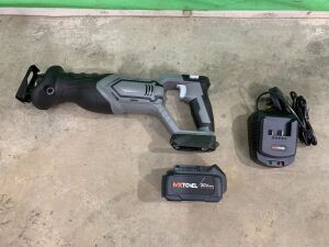 NEW/UNUSED MXTOVEL 20V Cordless Recipricating Saw c/w Battery & Charger