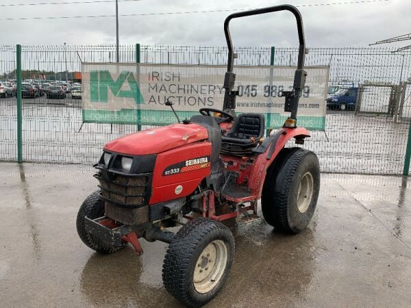 UNRESERVED Shibaura ST333 Hydrostatic Compact Tractor c/w 2 x Shibaura Decks