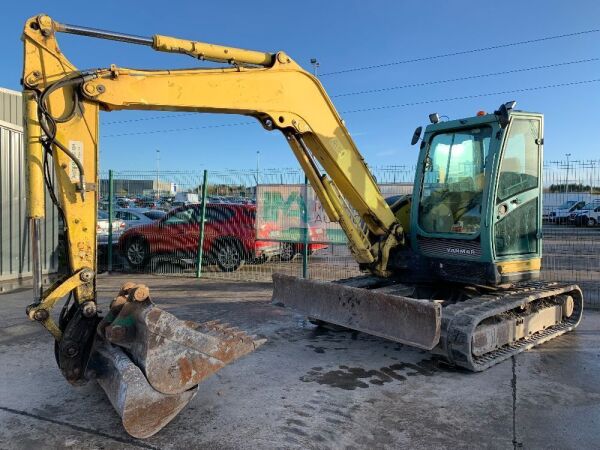 2011 Yanmar VIO80-U Zero Tail 8T Excavator c/w 2 x Buckets