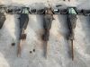 5 x Large Air Hamers c/w Chisels - 3