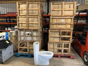 9 x UNUSED Toilets Bowls & Cisterns