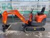 Kubota K008-3 Micro Excavator c/w 2 x Buckets - 4