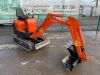 Kubota K008-3 Micro Excavator c/w 2 x Buckets - 7
