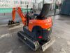 Kubota K008-3 Micro Excavator c/w 2 x Buckets - 10