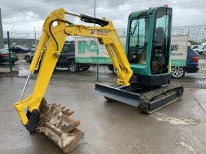 UNRESERVED 2007 Yanmar Gobal VIO25 2.5T Zero Tail Excavator c/w 3 x Buckets